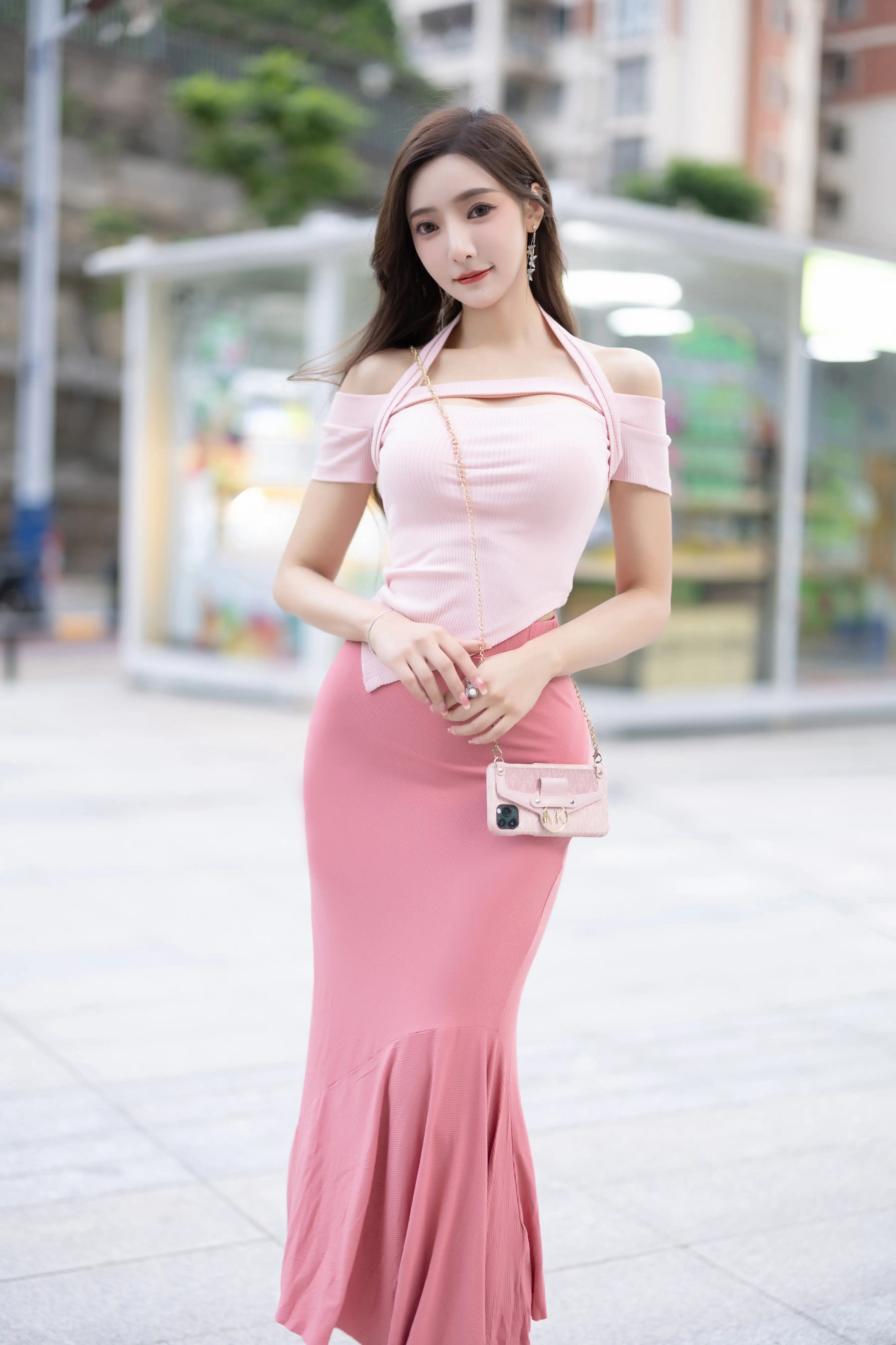 王馨瑶_NO.020_内购无水印_NO.5601_粉色上衣加半身裙配小奶牛_ - M940.COM 内部私购-第1张